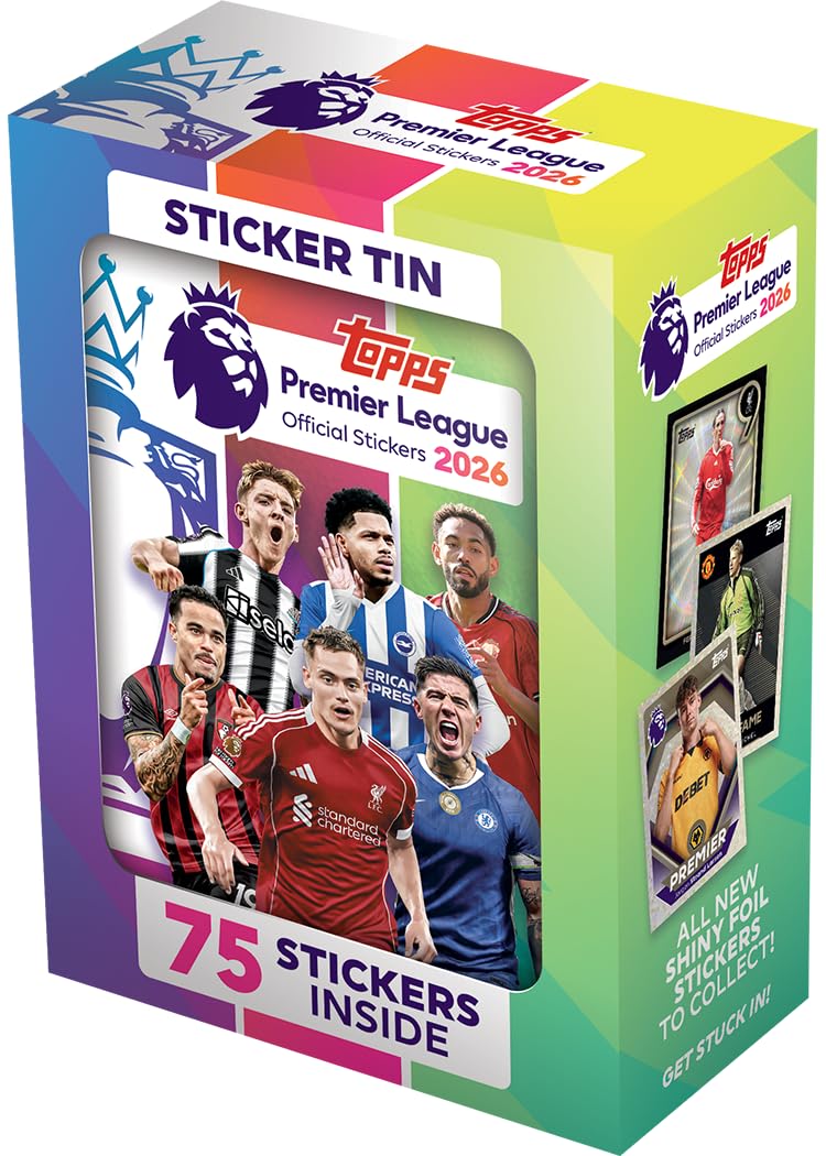 Amazon.co.jp: Topps プレミアリーグステッカー 2026 - ステッカー缶
